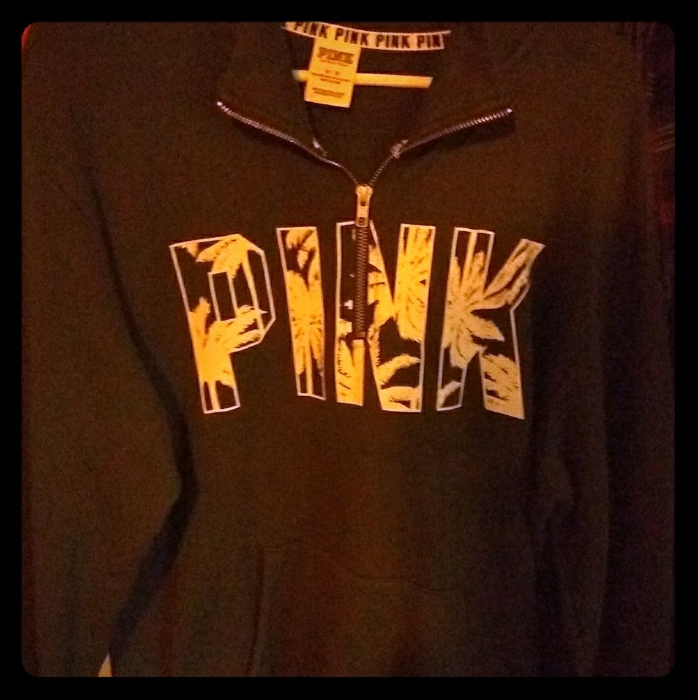 Pink half zip